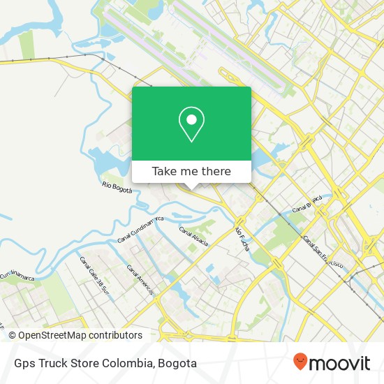 Mapa de Gps Truck Store Colombia