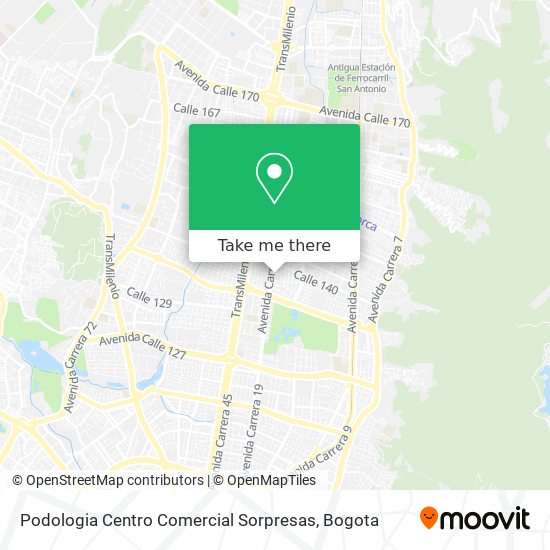 Podologia Centro Comercial Sorpresas map