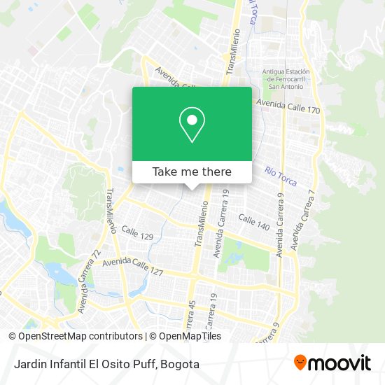 Mapa de Jardin Infantil El Osito Puff