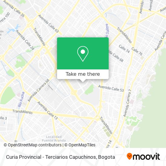 Mapa de Curia Provincial - Terciarios Capuchinos