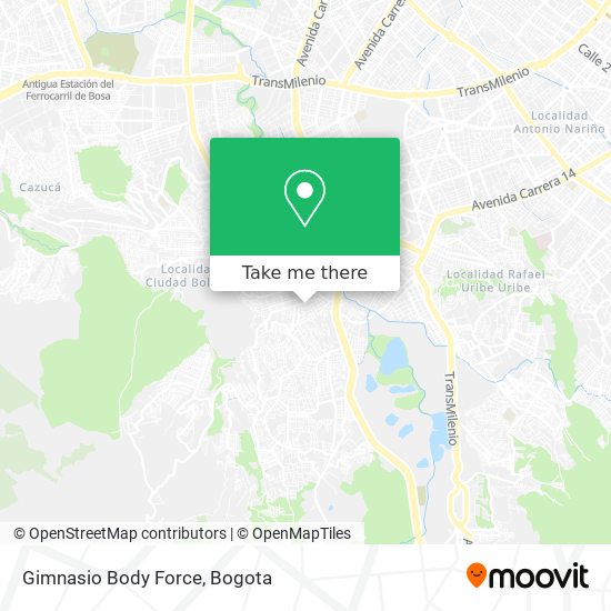 Gimnasio Body Force map