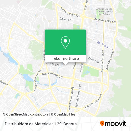 Distribuidora de Materiales 129 map
