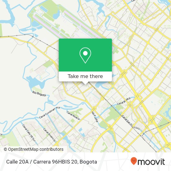 Calle 20A / Carrera 96HBIS 20 map