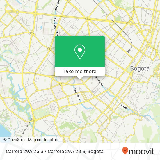 Mapa de Carrera 29A 26 S / Carrera 29A 23 S