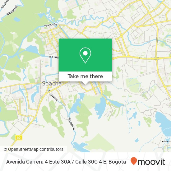 Avenida Carrera 4 Este 30A / Calle 30C 4 E map