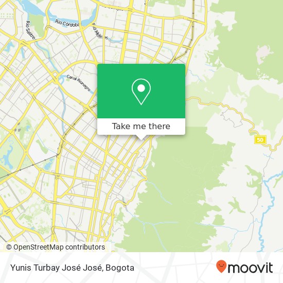 Mapa de Yunis Turbay José José