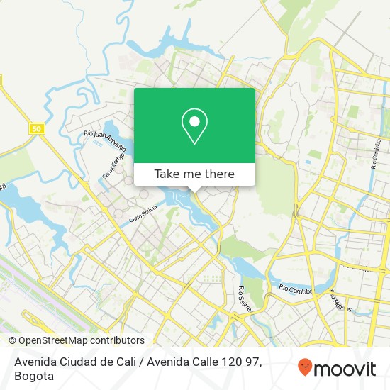 Avenida Ciudad de Cali / Avenida Calle 120 97 map