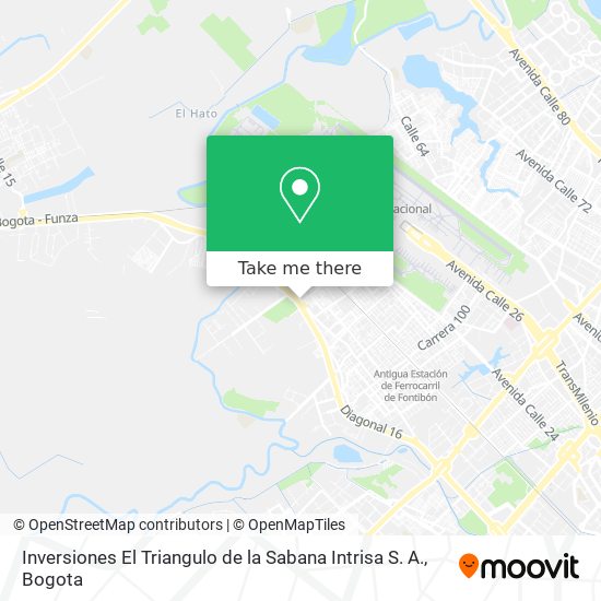 Inversiones El Triangulo de la Sabana Intrisa S. A. map