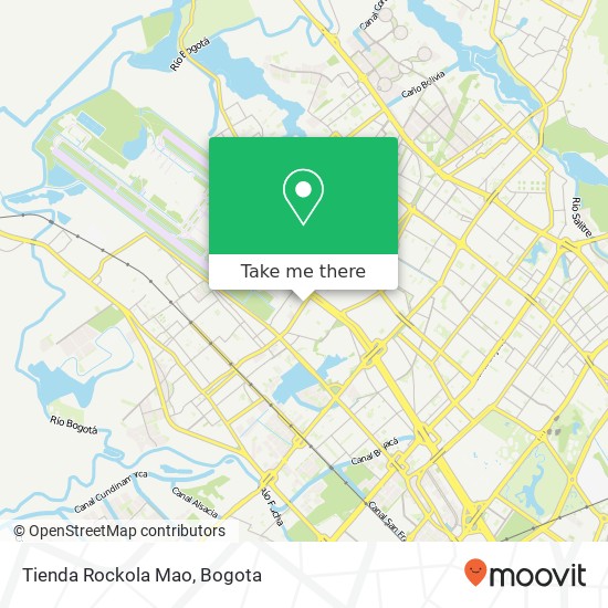 Mapa de Tienda Rockola Mao