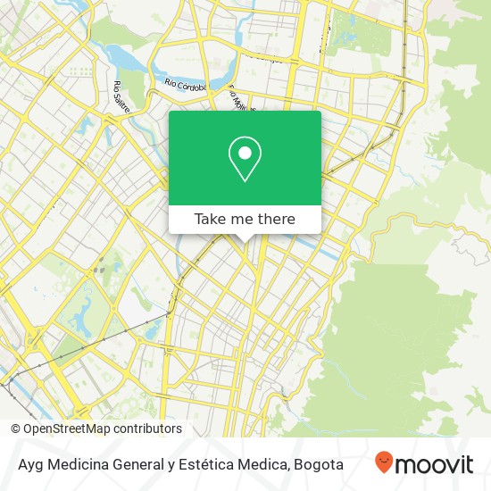 Ayg Medicina General y Estética Medica map