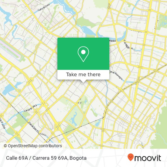 Calle 69A / Carrera 59 69A map