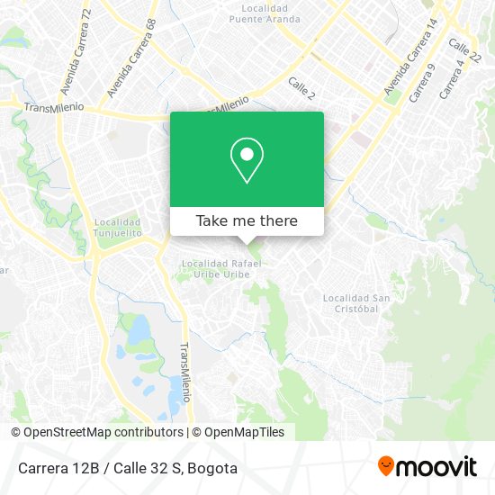 Mapa de Carrera 12B / Calle 32 S