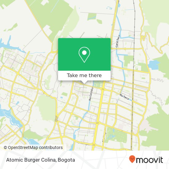 Atomic Burger Colina map