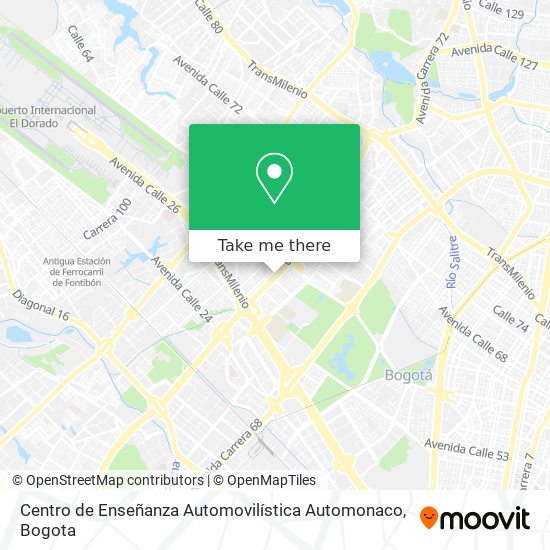 Centro de Enseñanza Automovilística Automonaco map
