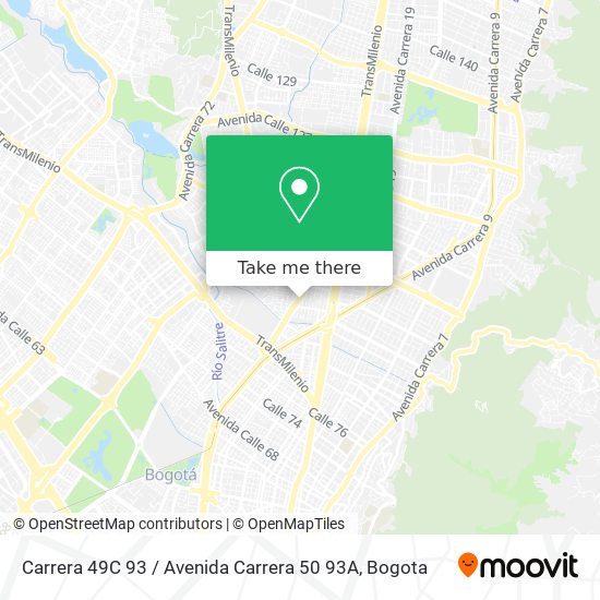 Carrera 49C 93 / Avenida Carrera 50 93A map