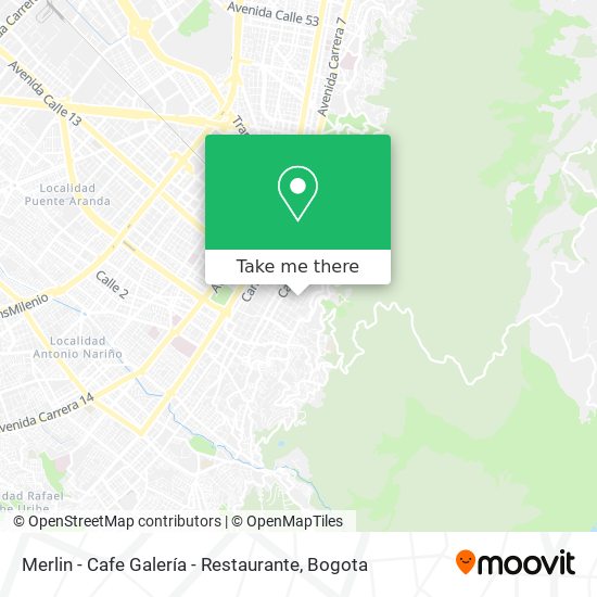 Mapa de Merlin - Cafe Galería - Restaurante