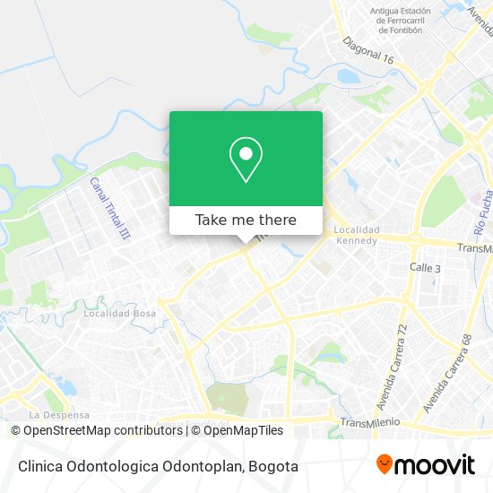 Mapa de Clinica Odontologica Odontoplan