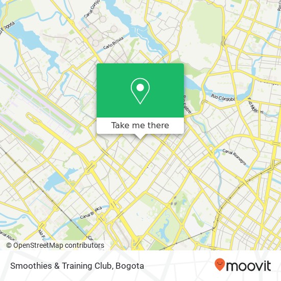 Smoothies & Training Club map
