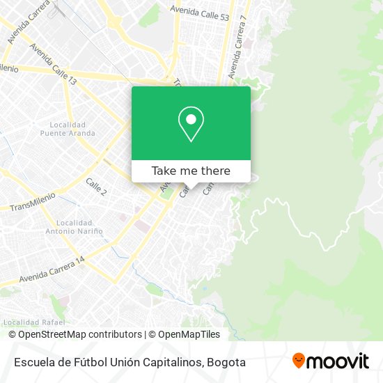 Escuela de Fútbol Unión Capitalinos map