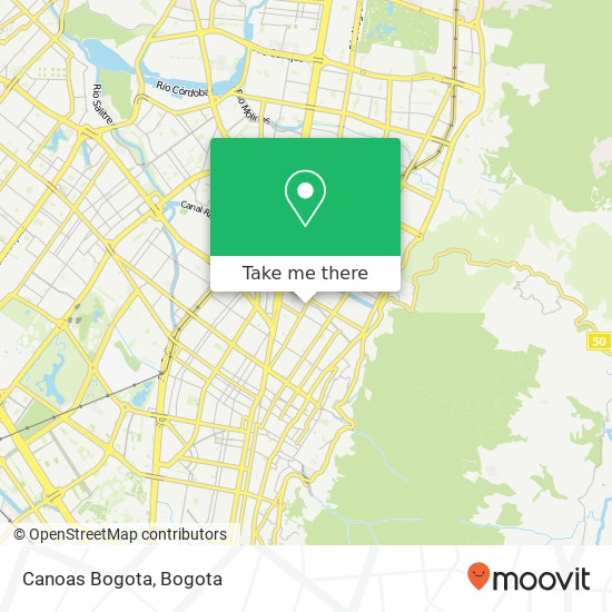 Canoas Bogota map