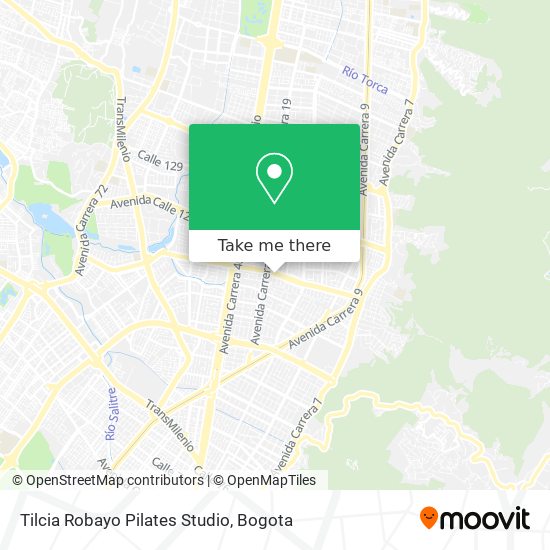 Mapa de Tilcia Robayo Pilates Studio