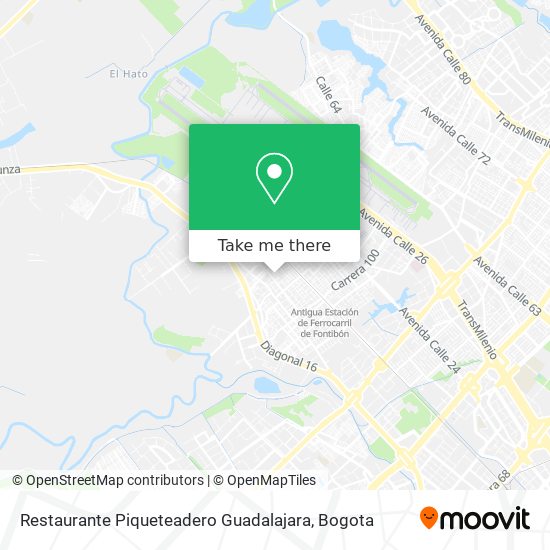 Mapa de Restaurante Piqueteadero Guadalajara