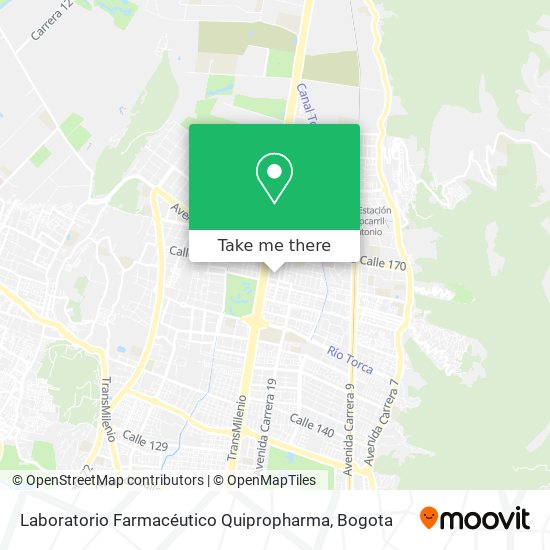 Laboratorio Farmacéutico Quipropharma map