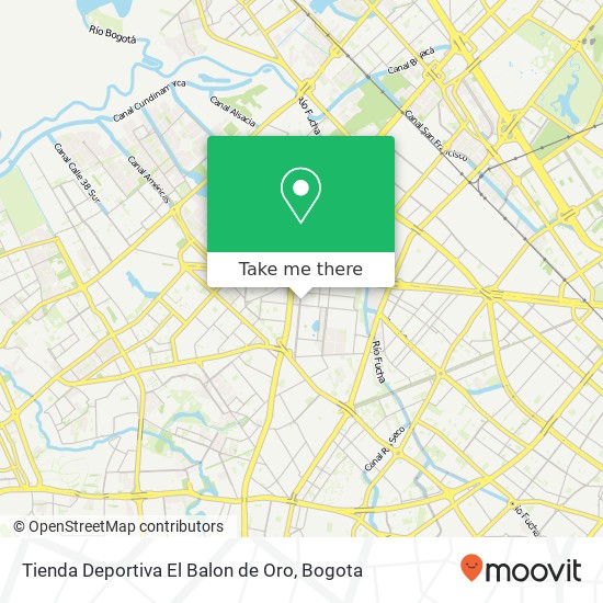 Mapa de Tienda Deportiva El Balon de Oro