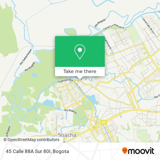 Mapa de 45 Calle 88A Sur 80I