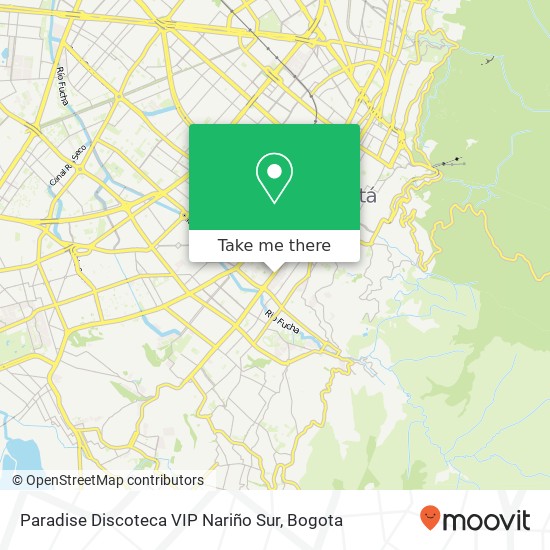 Mapa de Paradise Discoteca VIP Nariño Sur