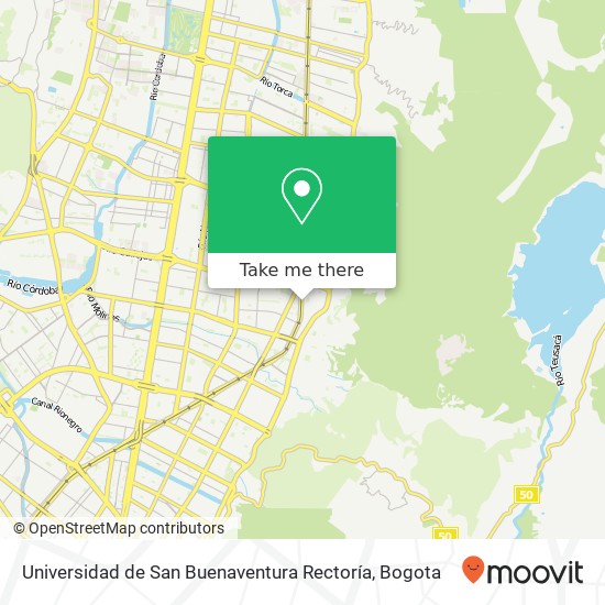 Universidad de San Buenaventura Rectoría map