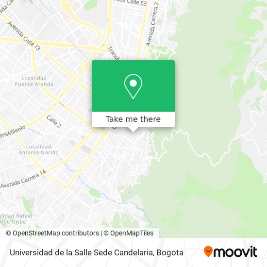 Universidad de la Salle Sede Candelaria map