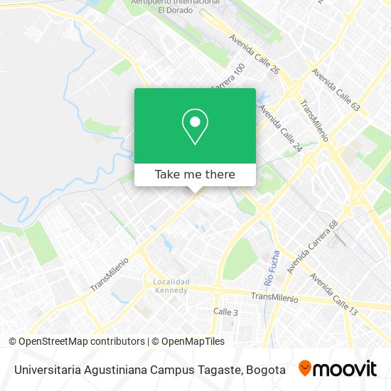 Universitaria Agustiniana Campus Tagaste map