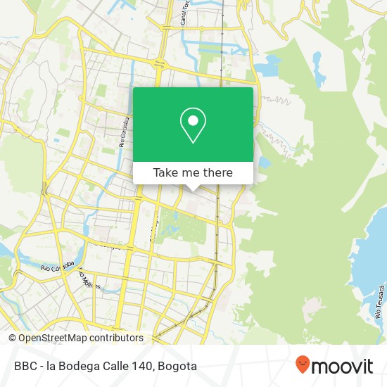 Mapa de BBC - la Bodega Calle 140