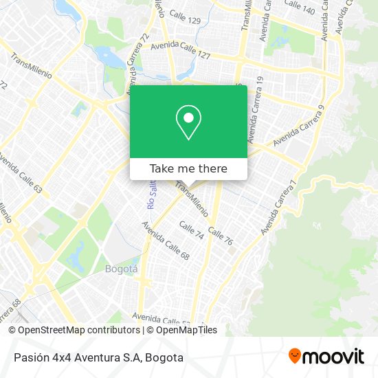 Pasión 4x4 Aventura S.A map