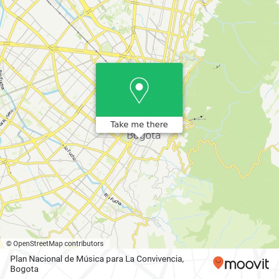 Plan Nacional de Música para La Convivencia map