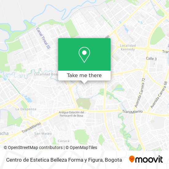 Mapa de Centro de Estetica Belleza Forma y Figura