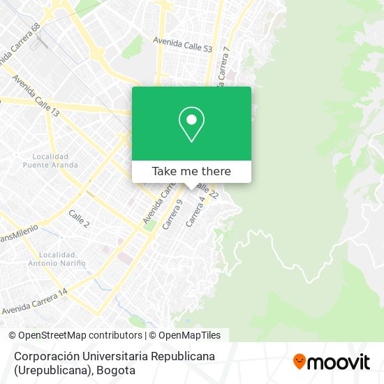 Corporación Universitaria Republicana (Urepublicana) map