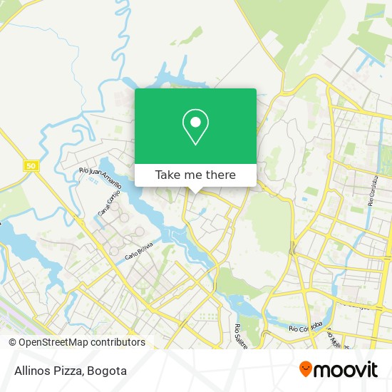 Mapa de Allinos Pizza