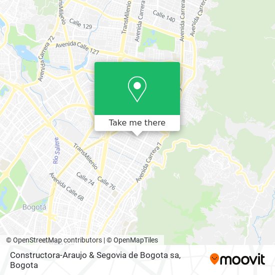 Mapa de Constructora-Araujo & Segovia de Bogota sa
