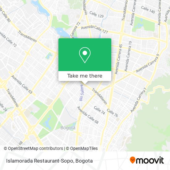 Islamorada Restaurant-Sopo map