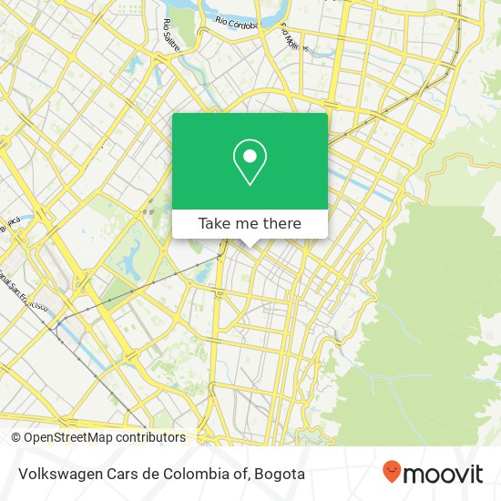 Volkswagen Cars de Colombia of map