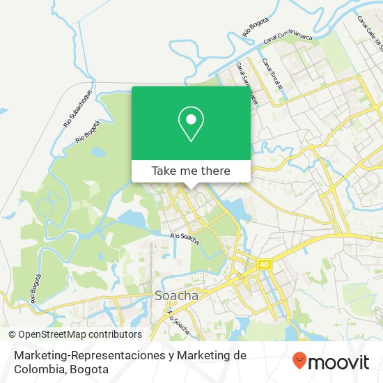 Marketing-Representaciones y Marketing de Colombia map