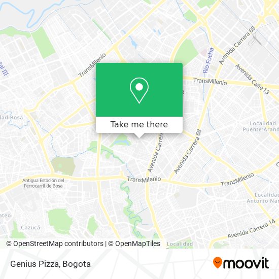 Genius Pizza map