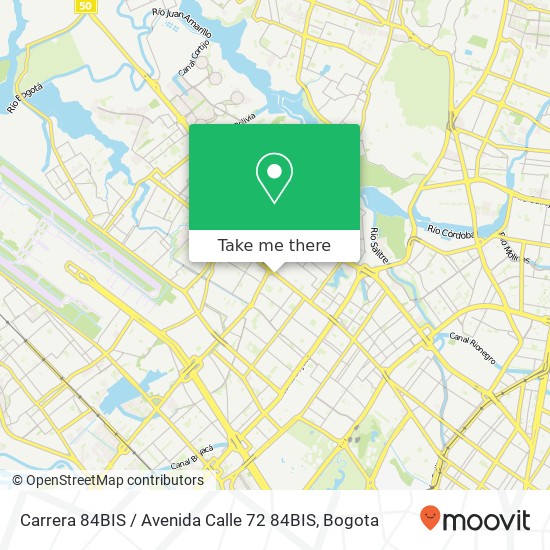 Carrera 84BIS / Avenida Calle 72 84BIS map