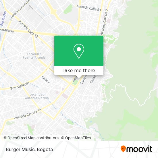 Mapa de Burger Music