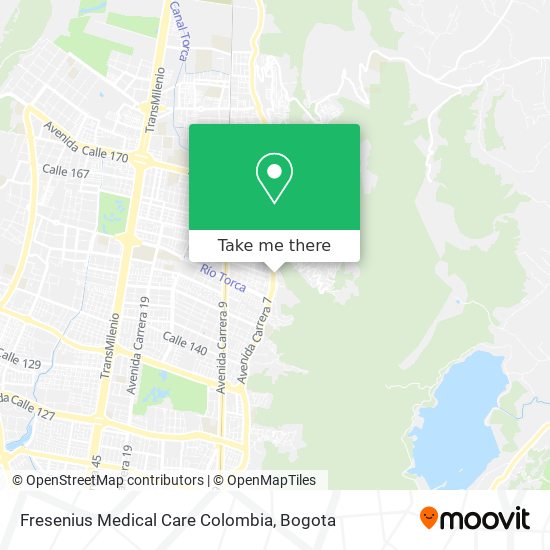 Fresenius Medical Care Colombia map