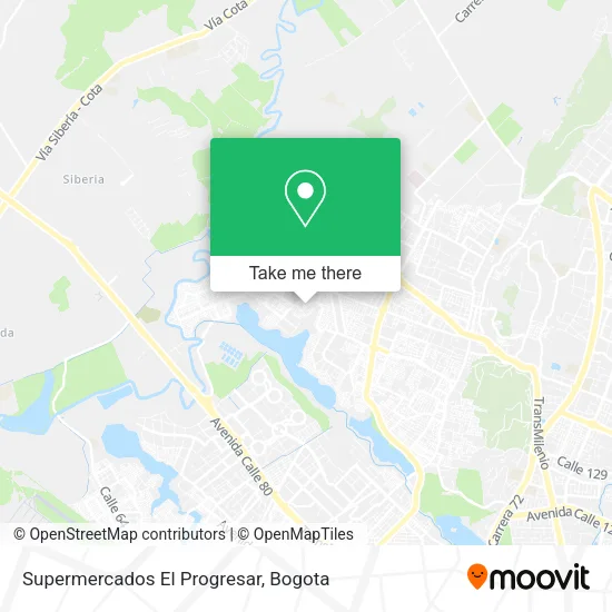 Supermercados El Progresar map