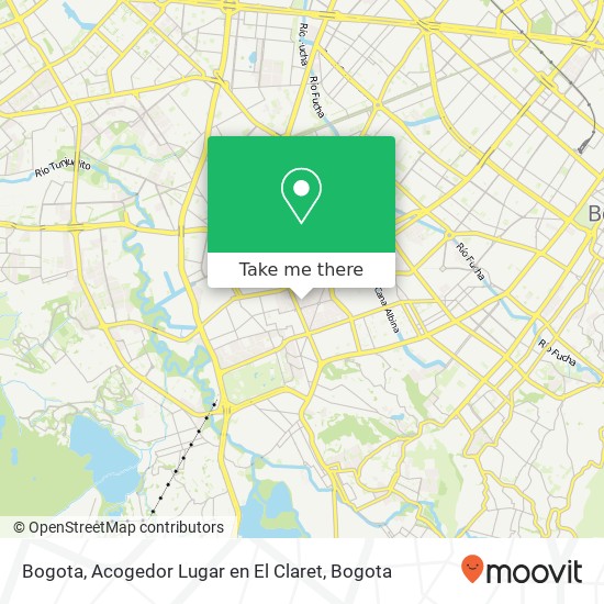 Bogota, Acogedor Lugar en El Claret map