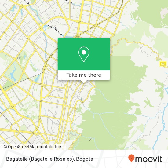 Mapa de Bagatelle (Bagatelle Rosales)